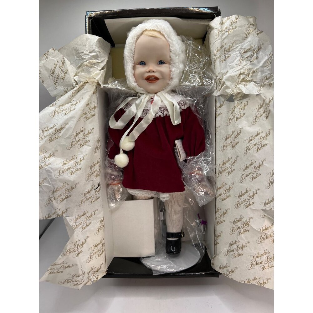 Knowles Yolanda's Picture Perfect Babies, Jennifer, COA, With Stand